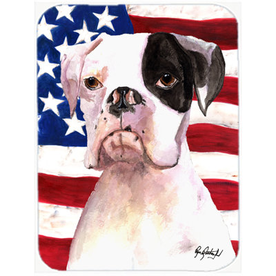 Planche à découper en verre boxeur American Flag de trinx
