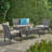 CORDOBA KD WICKER 4 PC CHAT SET