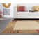 Abercorn Floral Border Beige Indoor Area Rug for Living Room, Dining Room, Bedroom