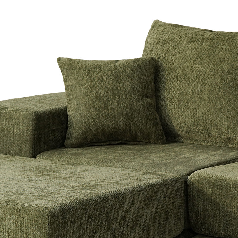 Canapé modulaire désossé sans assemblage Boneless, Vert