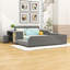 Lit plateforme en velours avec bureau Wakeeny-1317186487-1317186486