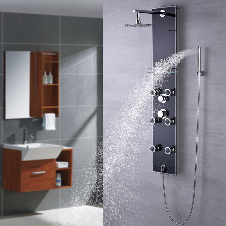 51" Multi-Function Pressure Balanced Rainfall Shower Panel System