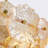 24.8" 6-Light Modern Glam Tiered Amber Glass Chandelier