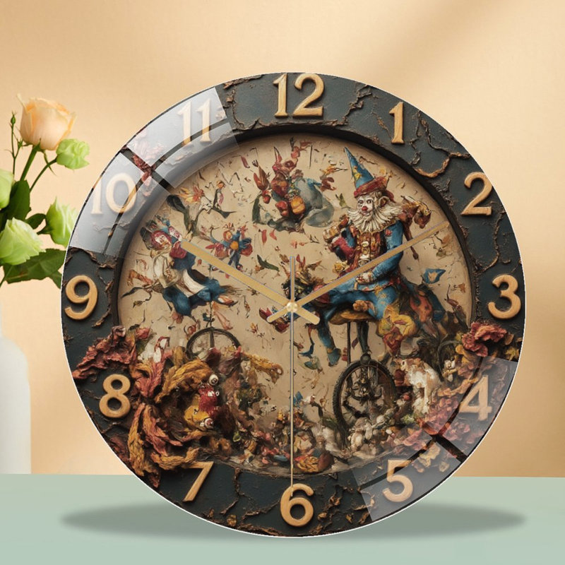 Horloge murale Clown