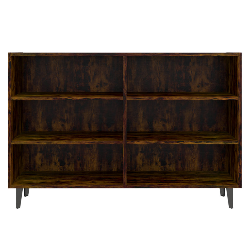 Ayanti 70cm H x 103.5cm W Bookcase, Smoked Oak