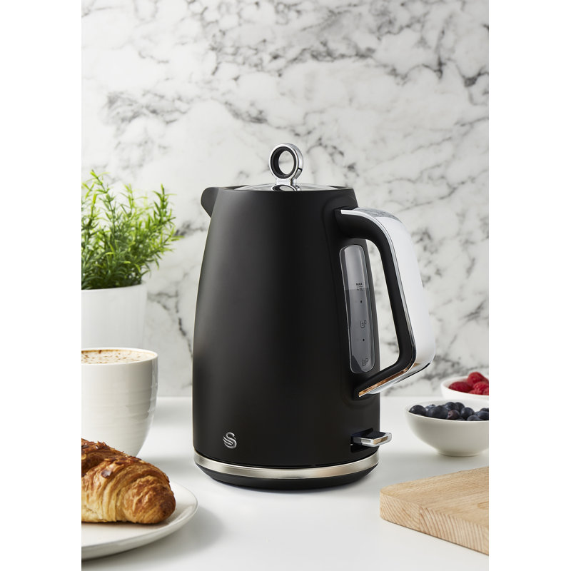 Swan Serenity 1.7 Litre Kettle with Quick Boiling, 360-Degree Base, Boil Dry Protection, Water Level Indicator, Non-Slip Feet, 3000W
