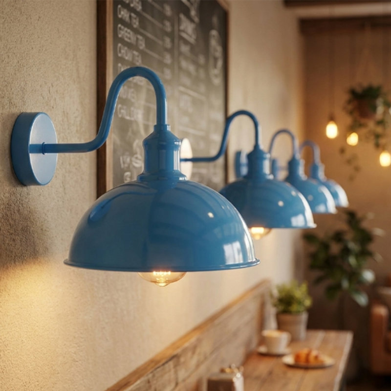 Armed Sconce, Blue, No, No