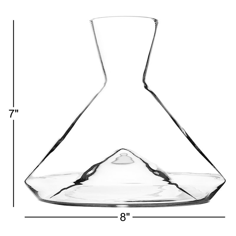 Carafe à vin Monti, H 7 po x l 8 po x P 8 po