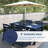 Harborview All-Weather HDPE Outdoor Patio Dining Table With Umbrella Hole-455315637
