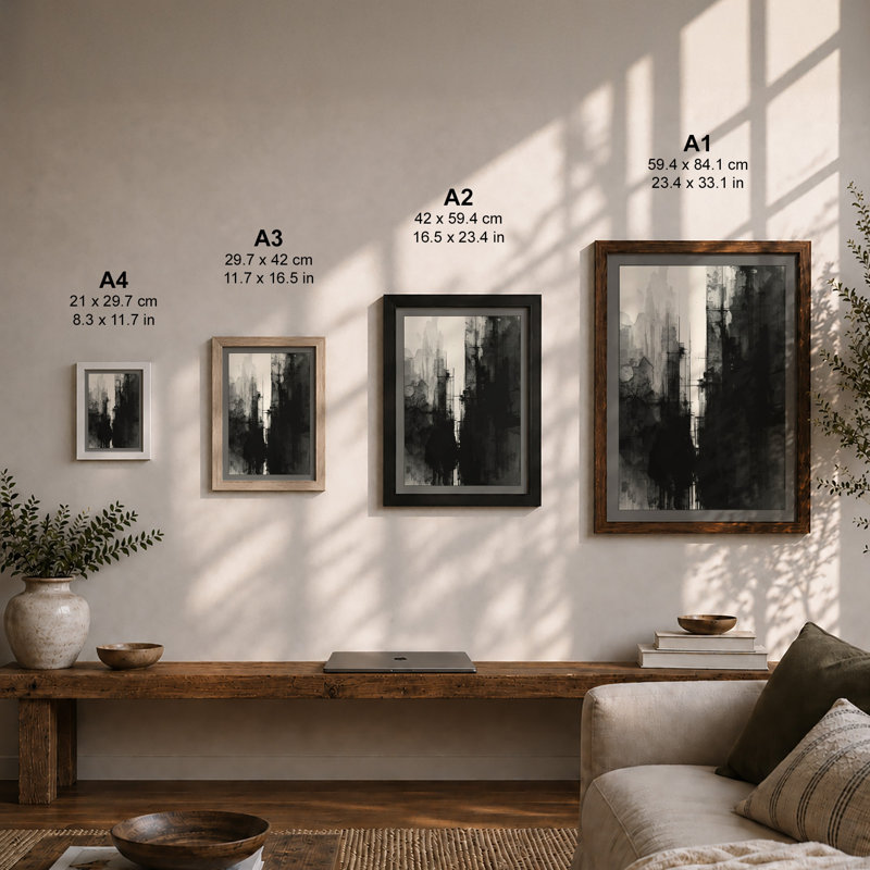 Urban Alleyway Industrial - Framed Print, A4 - 29.7 x 21.0 cm, White