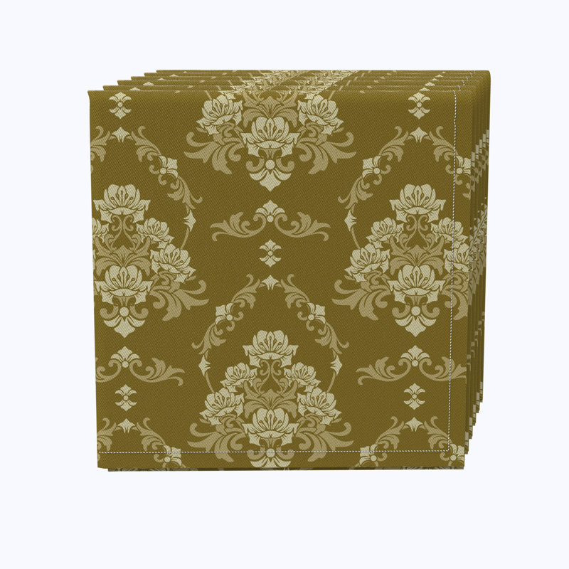 Buccigross 100% Cotton Floral Square Napkin