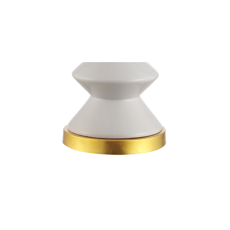 Lampe de table standard 27 po Dakota, Blanc