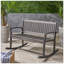 Causeuse à bascule Baxter en bois d'acacia durable pour une détente extérieure et des sièges confortables-1068568462