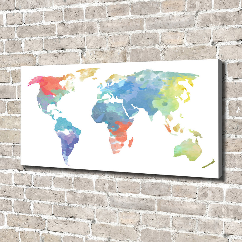 World Map - Wrapped Canvas Print