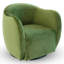 Chaise pivotante Renee, velours