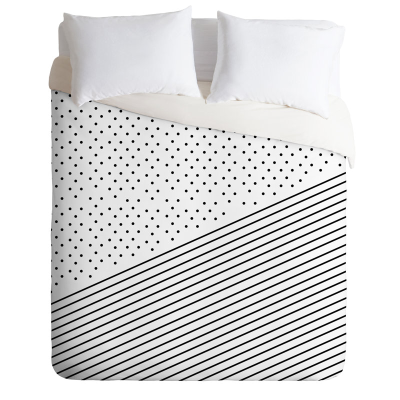 Modern & Contemporary Dots Duvet Cover, King Duvet Cover
