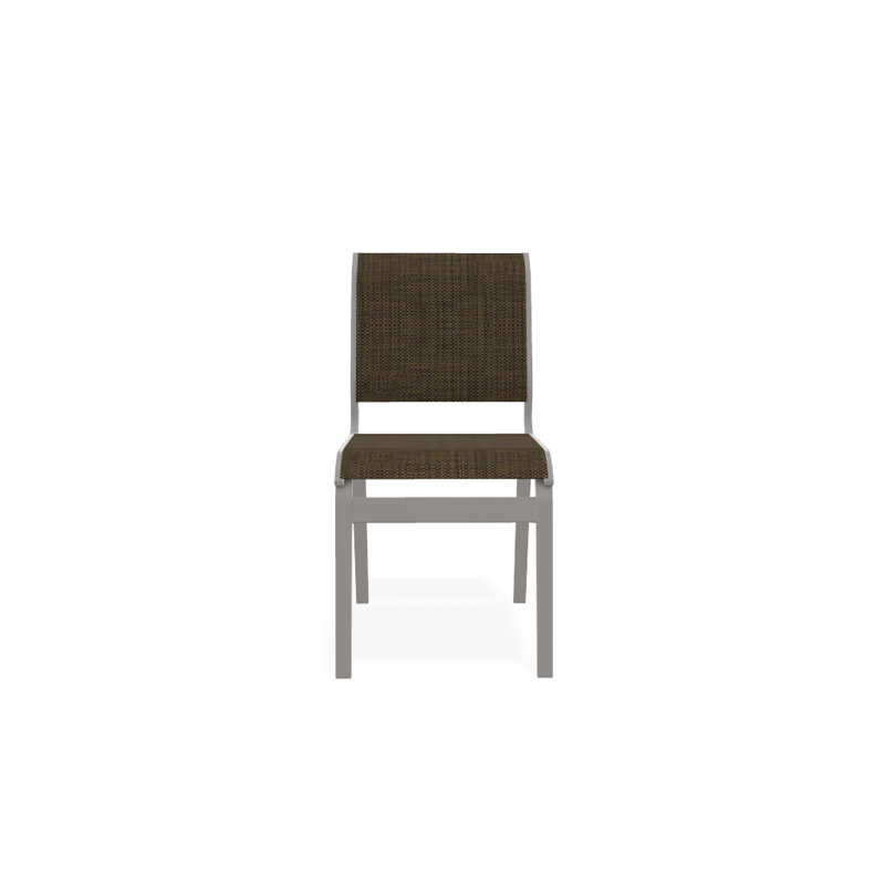 Chaise d'appoint de salle à manger Hiraku, Beacon taupe Sunbrella®, Gris chaleureux texturé