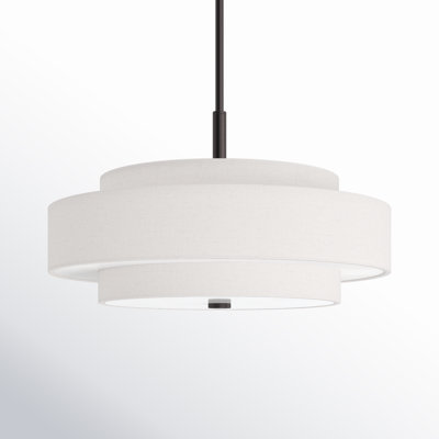 Flaire 4 - Light Metal Dimmable Drum Chandelier