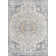 Demontra Oriental Machine Woven Polypropylene Area Rug in Coral/Blue