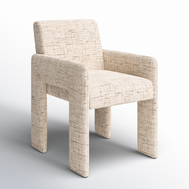 AMUR DINING ARMCHAIR-OSTEND NATURAL, Linen Ostend Natural