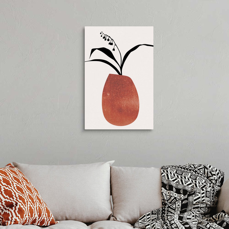 Fleurs d'hiver sur toile, Toile tendue, H 30 po x l 20 po