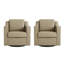 Fauteuil pivotant rembourré avec dossier large et coussin Bronnen-123474213