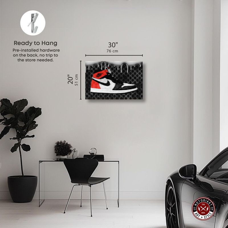 Dripping in Glam Sneakers Canvas Art Print, 30" x 20"