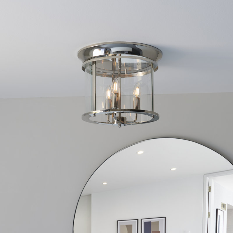 Dishman Glass Semi Flush Mount