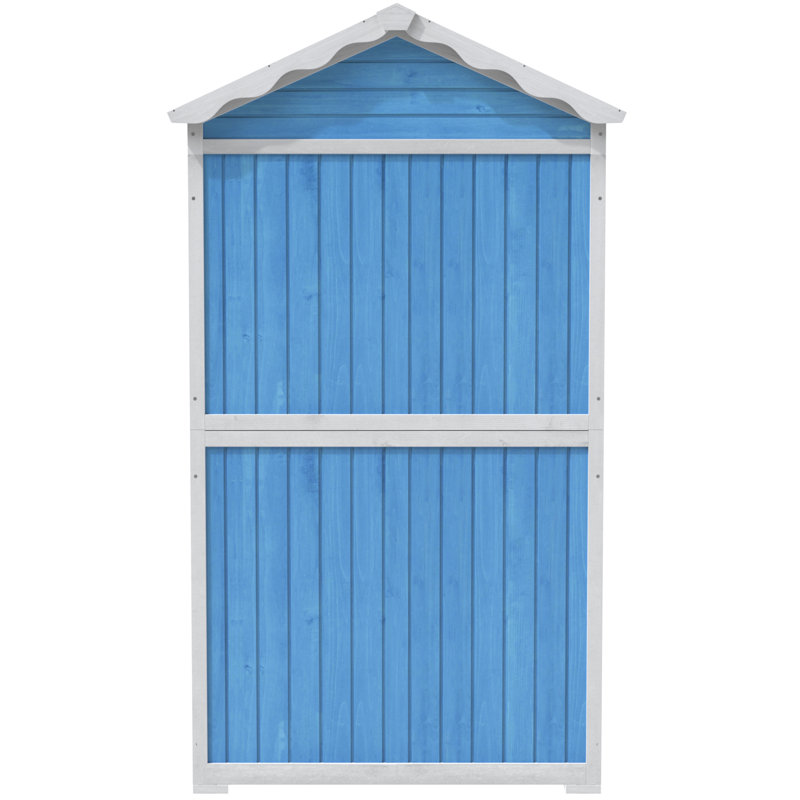 Manufactured Wood Tool Shed, Blue