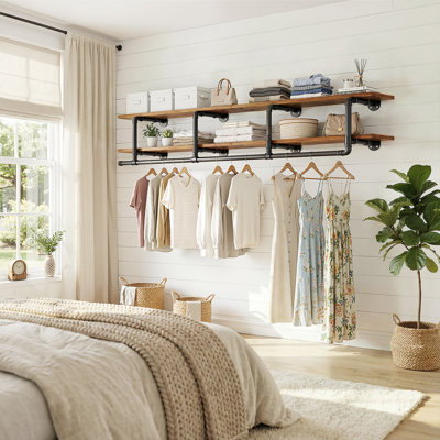 Closet Rack with Hanging Rods