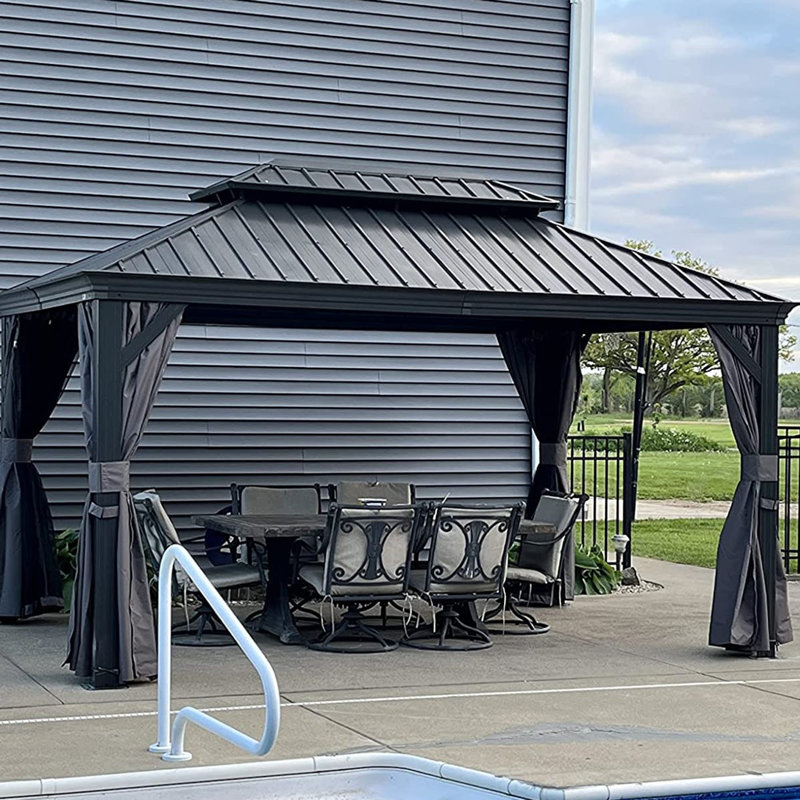 4m x 3m Aluminum Patio Gazebo