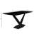 Kivah Modern Dining Table, Rectangular Sintered Stone Kitchen Table with Brushed Stainless Steel Double Pedestal Base, Contemporary Dining Room & Office Conference Furniture-1734694289-1698543261