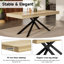 Extendable Metal Base Dining Table-1330830067