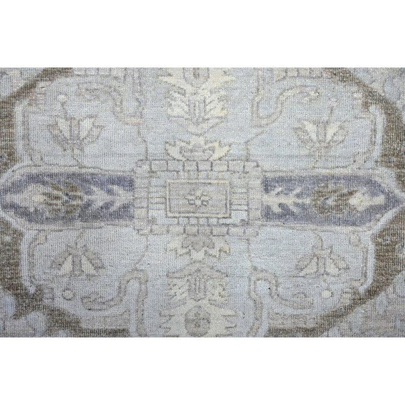 Tapis rectangulaire en laine noué à la main, Rectangle 12 pi x 15 pi