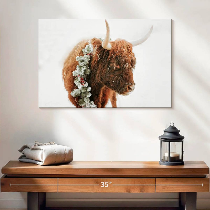 Brampt Christmas Cow, 16" H x 24" W