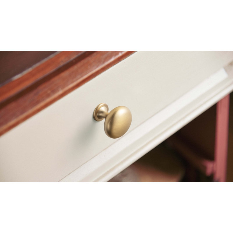 Poignée champignon 1,18 po de diamètre, Bronze champagne, 1.5"