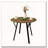 35.43"Round Wood Kitchen Dining Table