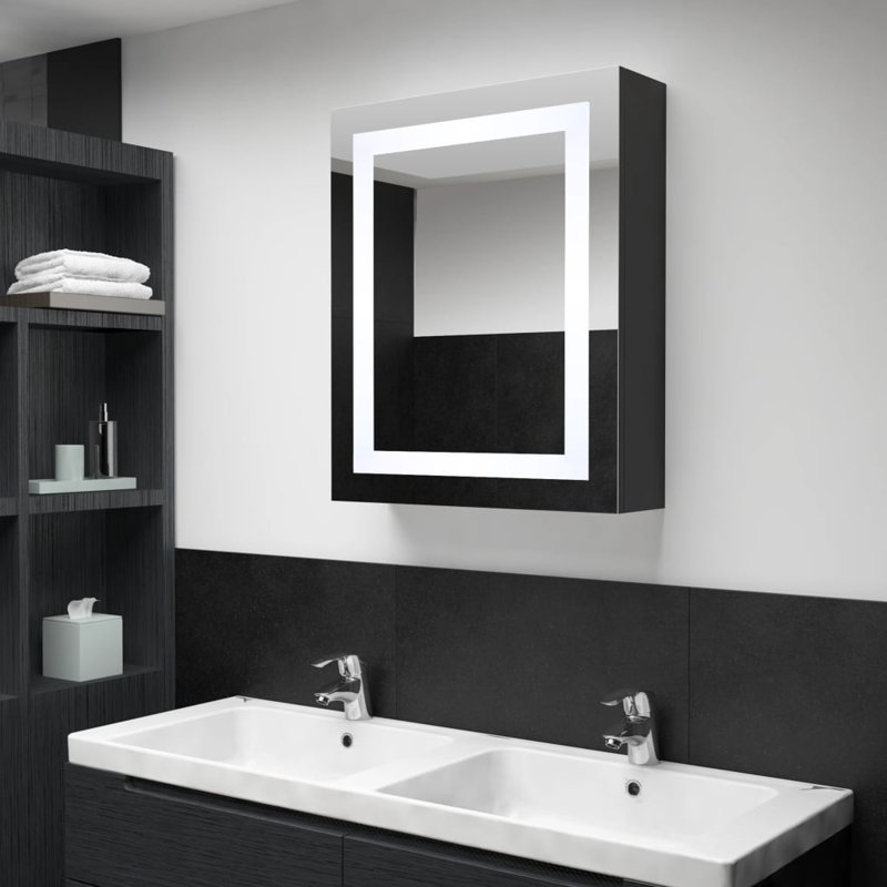 Barfuss Framed with Mirror and 3, Anthracite