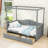 Karalin Twin 2 Drawers Wood Canopy DayBed-393888556