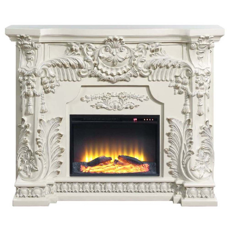 Foyer 62 "Adara, finition blanc antique