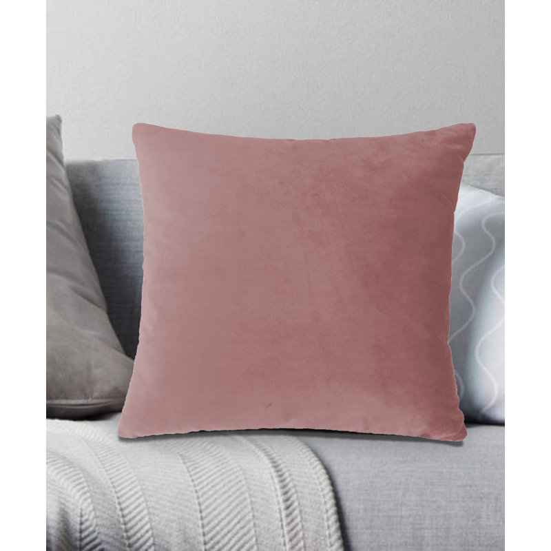Oreiller de soutien carré en polyester, Rose