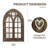 Farmhouse Wood Wall Mirror Window Mirror with Opening Doors, Solid Wood Frame Wall Mirror, 1:1 HD Shatterproof Glass, Decorative Wall Mirror for Living Room, Bedroom, Entryway-757243873-757243872