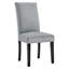 Chaises d'appoint de salle à manger à garniture cloutée en velours argenté Orchid Lind par Modway-108328418