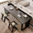 Black Rectangular Solid Wood desk-108772208