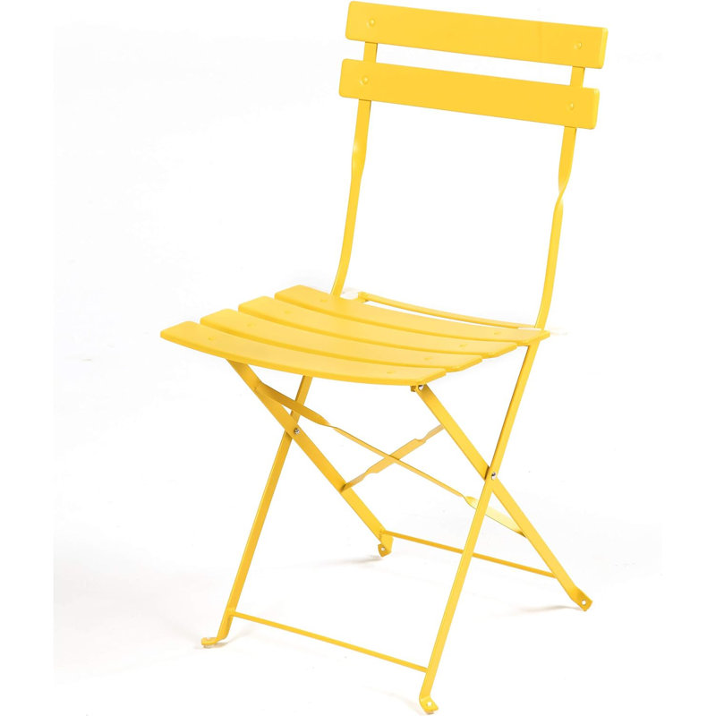 Olilawn Halloween Outdoor Set, 3-piece Folding Outdoor Patio Furniture Set, Yellow