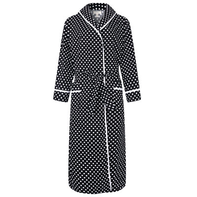Peignoir 100% coton fille / femme + mi-mollet avec poches