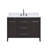 Florence 48x22 Single Sink Bath Vanity in Espresso with Solid White Quartz Top-394930617