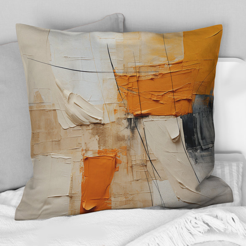 Coussin Textile Symphony II - Abstract Collages