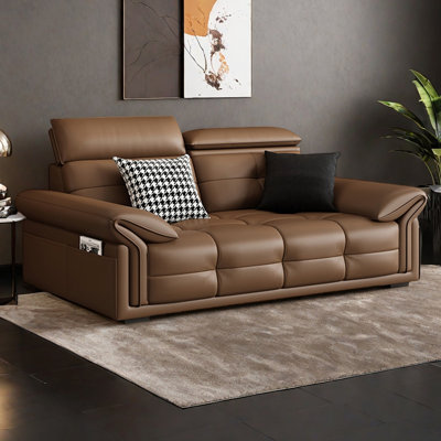Nordic minimalist straight-row sofa