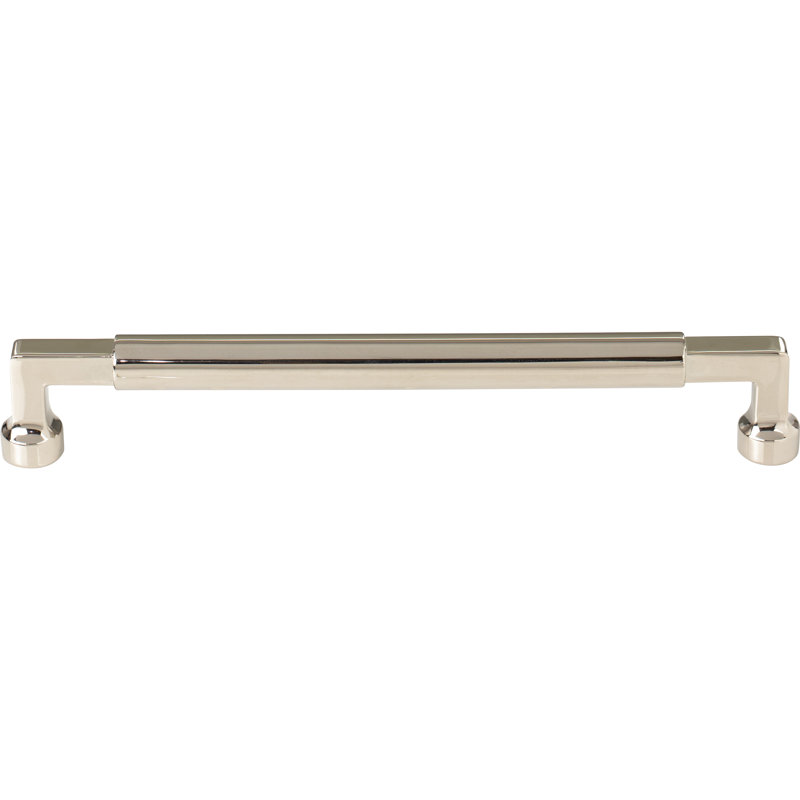 Cumberland Bar pull, Polished Nickel, 7 9/16" Center to Center